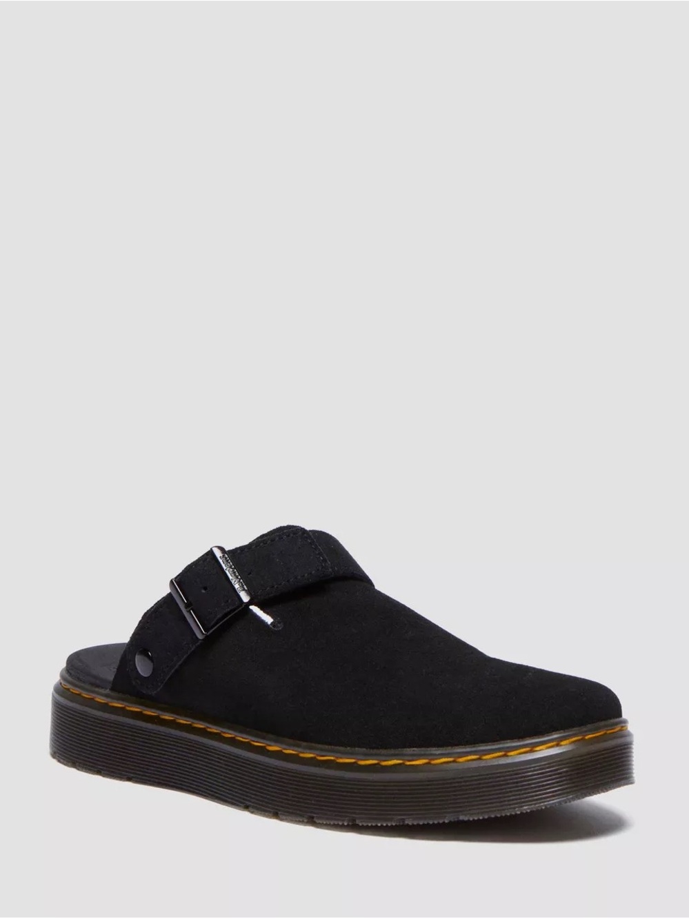 Dr. Martens Carlson Mules in Black Suede Size 6 US Ladies